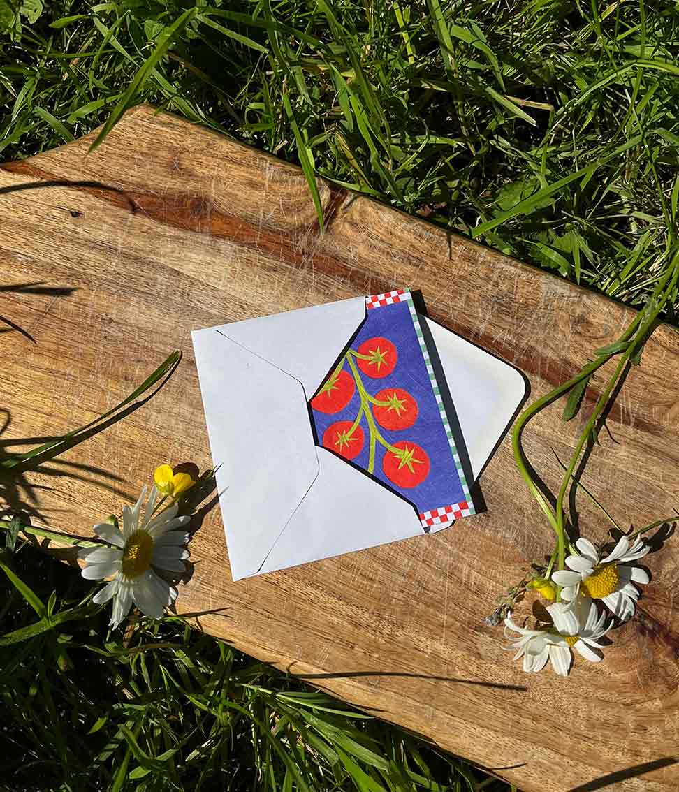 Veg Patch Concertina Greeting Card