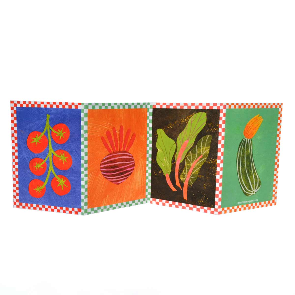 Veg Patch Concertina Greeting Card