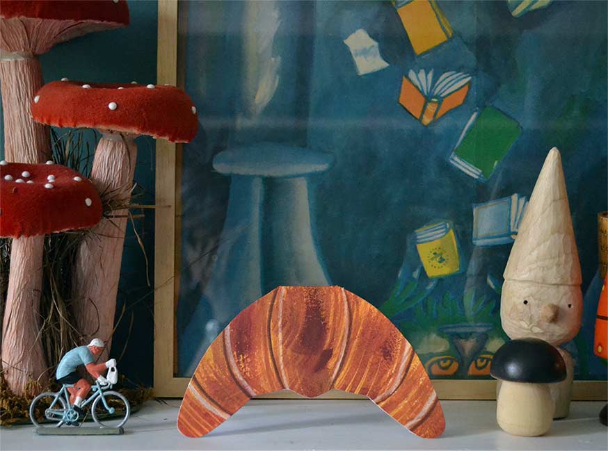 Croissant Shaped Greeting Card