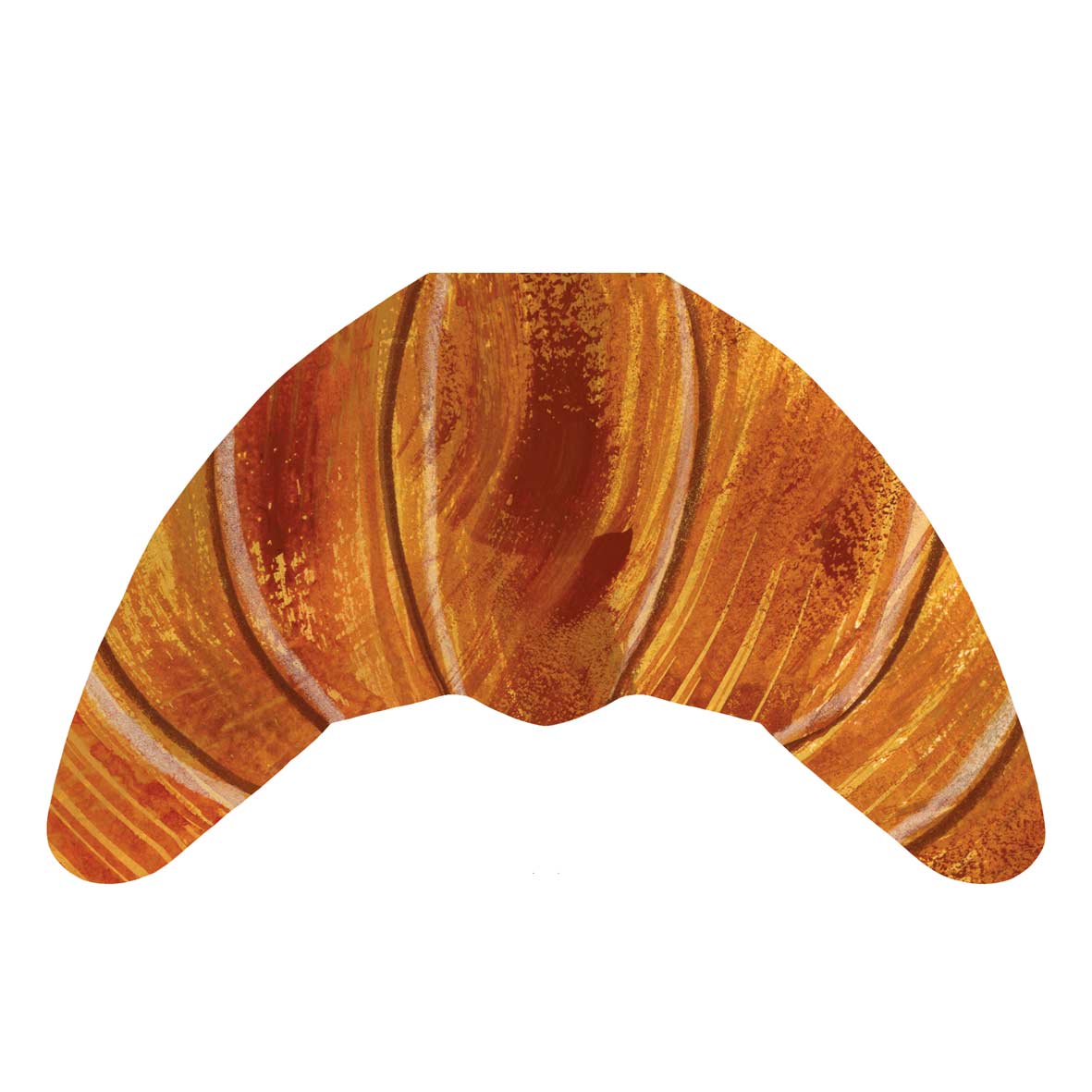 Croissant Shaped Greeting Card
