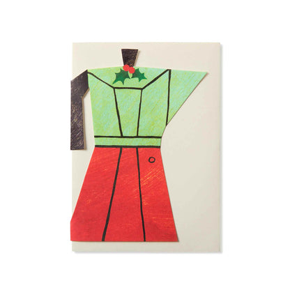 Christmas Coffee Pot Greeting Card