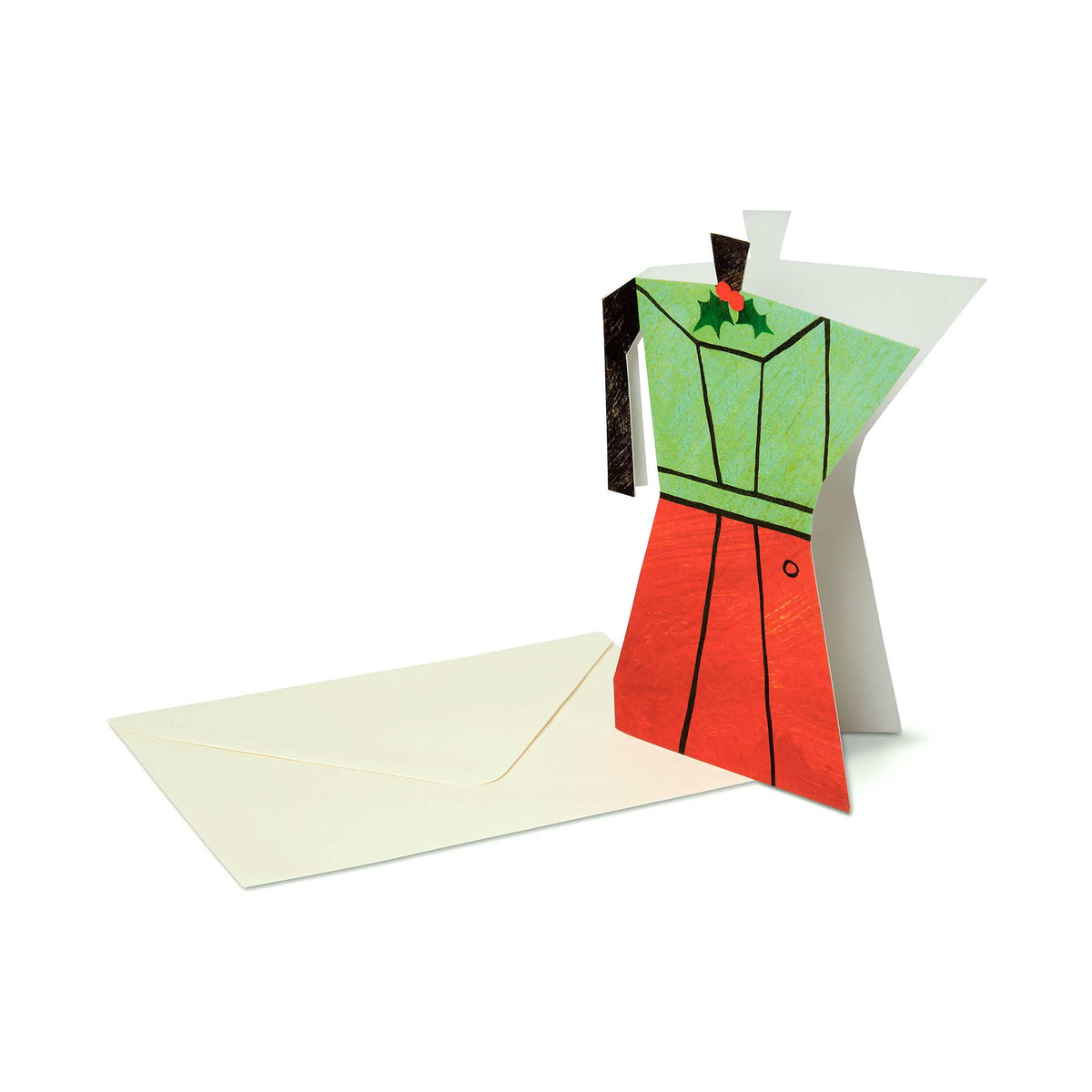 Christmas Coffee Pot Greeting Card