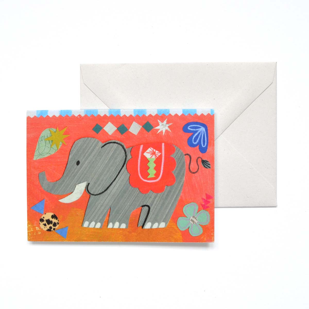 Circus Elephant mini card