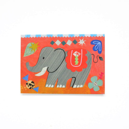 Circus Elephant mini card