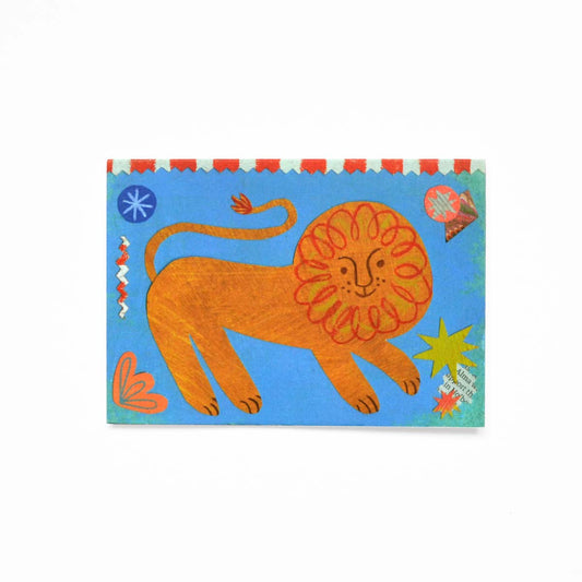 Circus Lion mini card