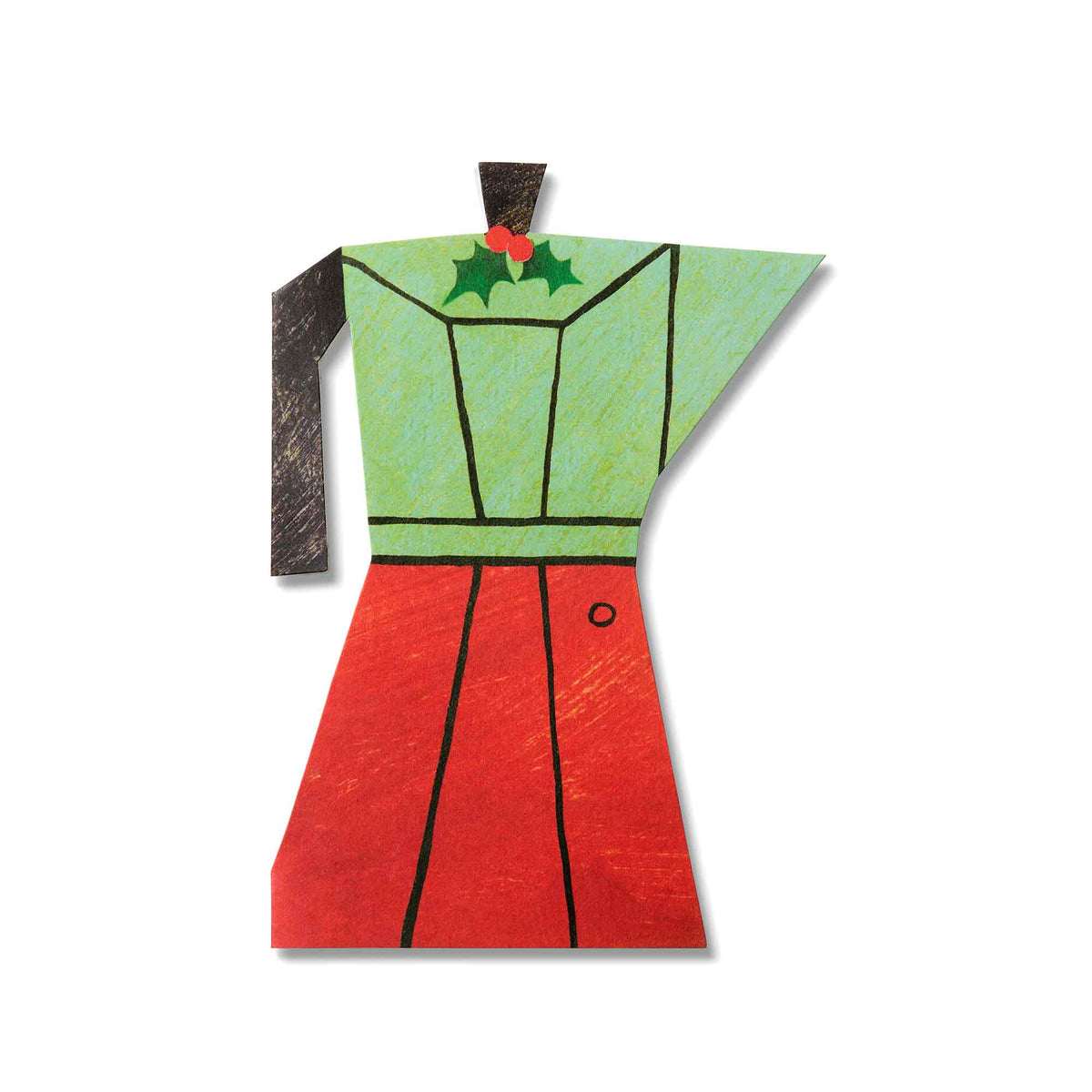 Christmas Coffee Pot Greeting Card