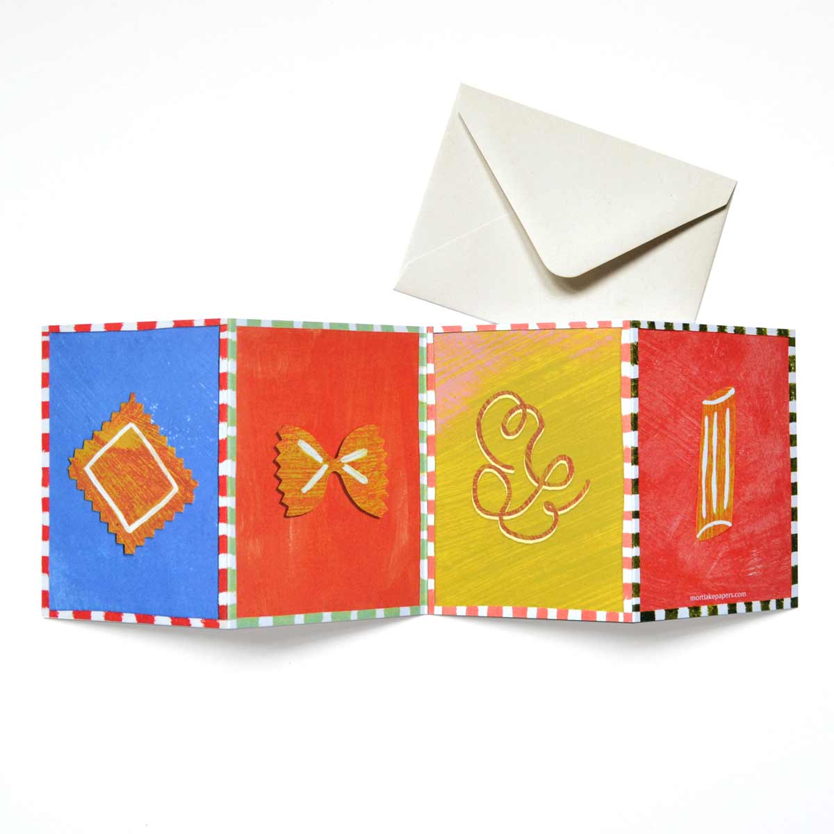 Pasta concertina card