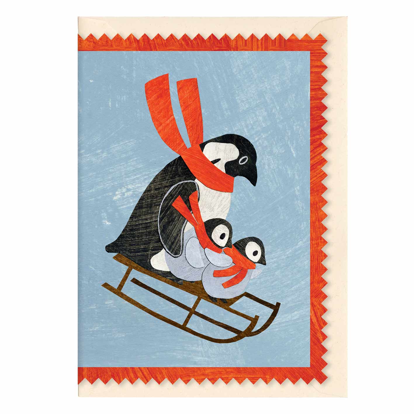 Penguin Family Christmas card