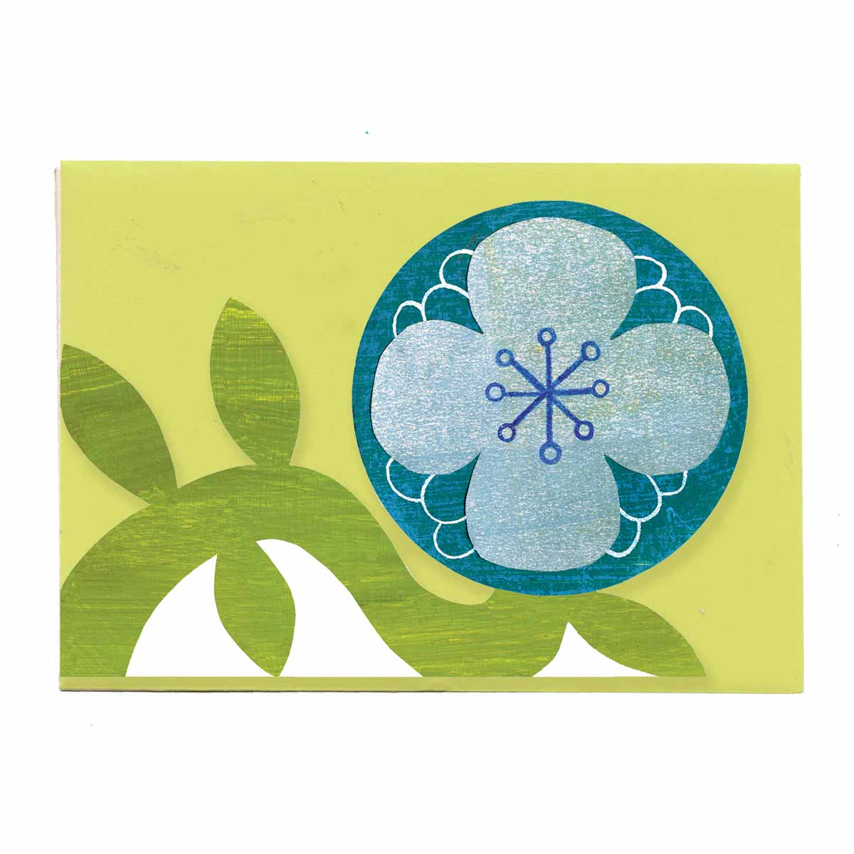 Blue flower card