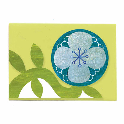 Blue flower card